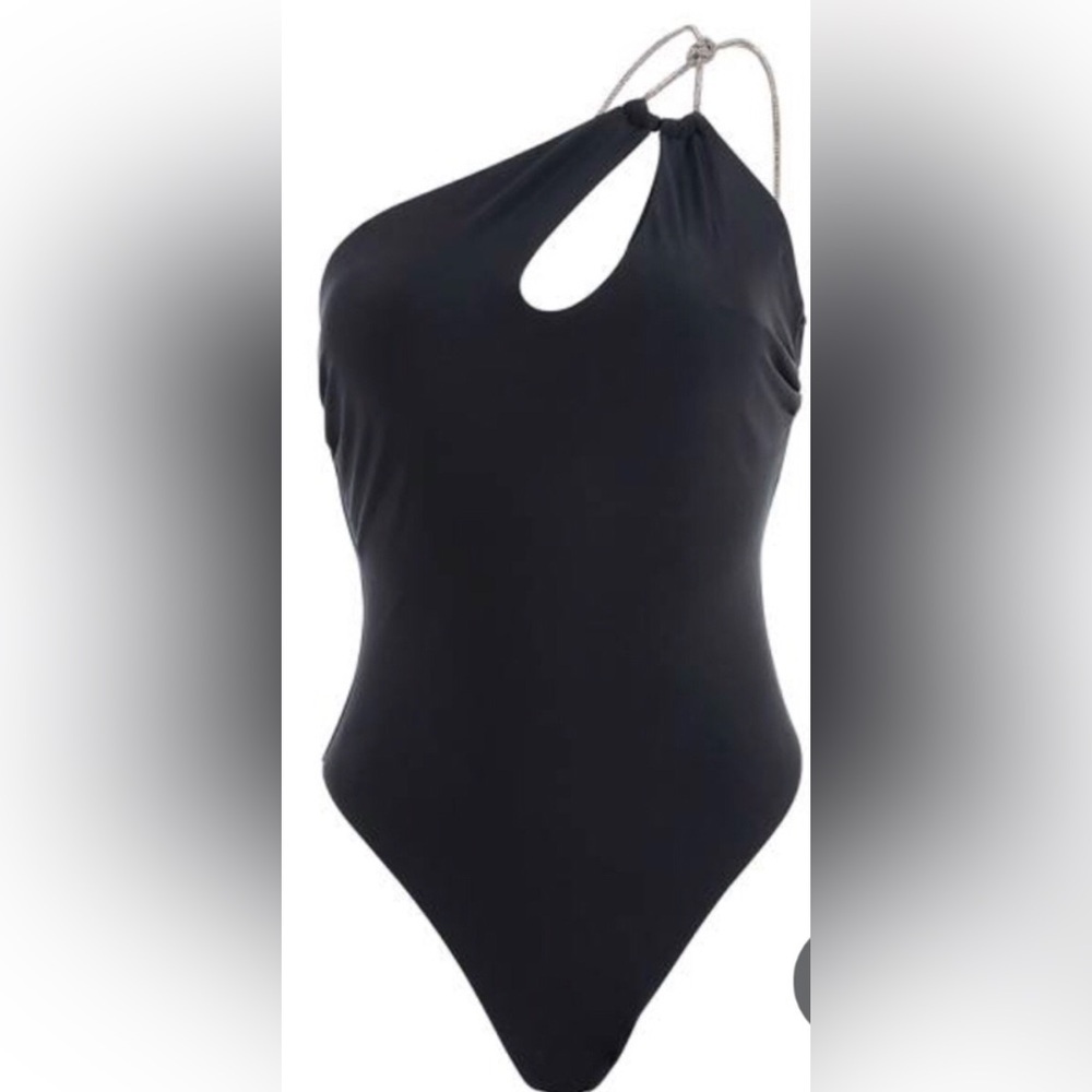 Black One piece with embellished Diamond straps - Picture 12 of 12